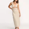 Slides Midi-Strickkleid
