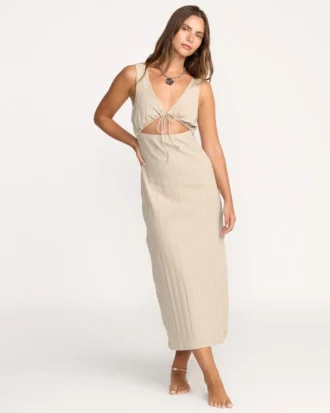 Slides Midi-Strickkleid