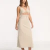 Slides Midi-Strickkleid
