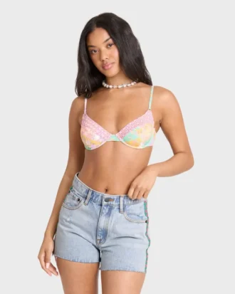 Sling Trim Denim Shorts