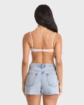 Sling Trim Denim Shorts