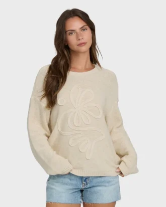 Soft Wave Rundhals-Pullover