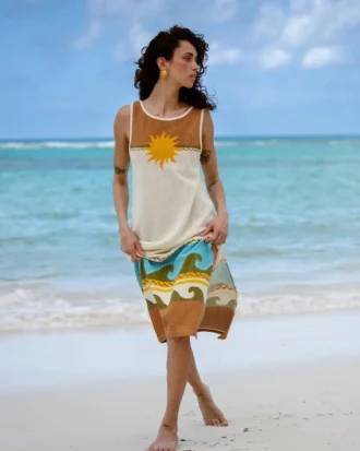 Solar Babe Midi-Kleid
