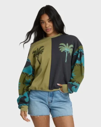 Split Palm Kendal Rundhals-Sweatshirt