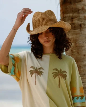 Split Palm Kurzarm-T-Shirt