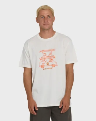 Stack Wave-gewaschenes Premium-T-Shirt mit kurzen Shorts