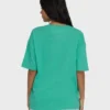 Summer Heat Kurzarm-Strick-T-Shirt mit Grafikdruck