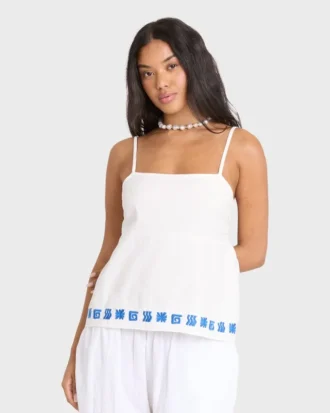 Sun Stamp gewebtes Tanktop