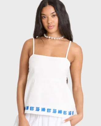 Sun Stamp gewebtes Tanktop