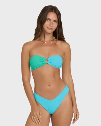 Sunrays Color Block Rio Bandeau-Bikinioberteil