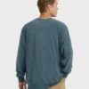 Sweatshirt mit Rundhalsausschnitt und Flamm-Effekt Sweatshirt mit Rundhalsausschnitt und Flamm-Effekt