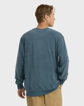 Sweatshirt mit Rundhalsausschnitt und Flamm-Effekt