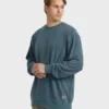 Sweatshirt mit Rundhalsausschnitt und Flamm-Effekt Sweatshirt mit Rundhalsausschnitt und Flamm-Effekt