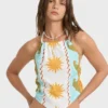 Tides Calling Gewebtes Neckholder-Oberteil