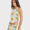 Tides Calling Gewebtes Neckholder-Oberteil