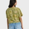 Totally Tropic Kurzarm-Web-Oberteil