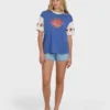 Tropics Co Ringer-Shirt mit kurzen Shorts