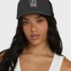 Trucker-Cap mit Blumenblockmuster Trucker-Cap mit Blumenblockmuster