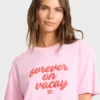 Vacay Forever Kurzarm-Strick-Shorts-T-Shirt Vacay Forever Kurzarm-Strick-Shorts-T-Shirt