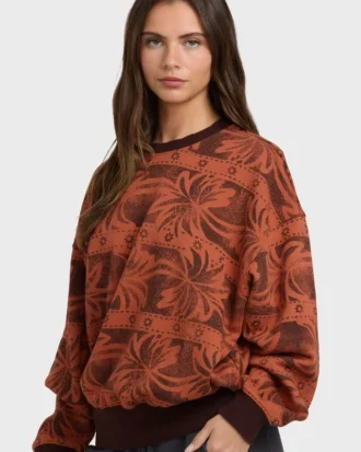Vida Palms Sweatshirt mit Rundhalsausschnitt Vida Palms Sweatshirt mit Rundhalsausschnitt