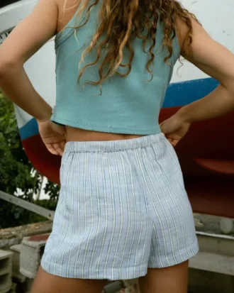 Wanderer Print gewebte Shorts