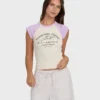 Wanderer Shorts aus gewebtem Stoff mit lila Streifen Wanderer Shorts aus gewebtem Stoff mit lila Streifen