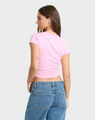 Wonderful Garden Kurzarm-Strick-T-Shirt