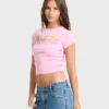 Wonderful Garden Kurzarm-Strick-T-Shirt