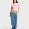 Wonderful Garden Kurzarm-Strick-T-Shirt