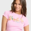 Wonderful Garden Kurzarm-Strick-T-Shirt