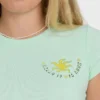 World Wanderer Kurzarm-Strick-T-Shirt